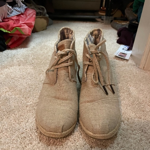 TOMS platform canvas boots 8.5 W - Picture 2 of 3